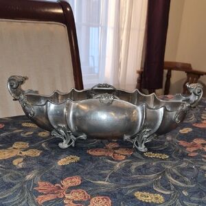 Ornate Silver Decorative Bowl
